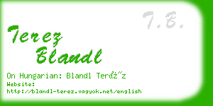 terez blandl business card